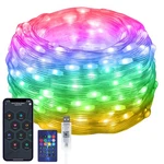 Electight 100 Leds Rgb Smart Fairy Lights, App & Remote 33 Ft, Multicolor. Fixed Price $18.29.