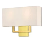 Livex Pierson Light Wall Sconce In Polished Brass, 16"W 12"H 50991-02. Fixed Price $189.96.