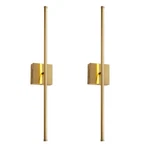 Kartoosh 27.8 Hardwired Wall Sconces Set Of Inches, Brushed Brass. Fixed Price $145.99.