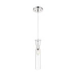 Nuvo Lighting Spyglass, 1 Mini Pendant, Clear, Polished Nickel 60-6866. Fixed Price $159.99.