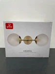 Globe 51726 Celestia 2-LIGHT 20" Bathroom Vanity Matte Brass. Fixed Price $38.80.