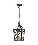 Zeyu Outdoor Pendant Lights For Porch, Exterior Hanging Lantern Black Fini.... Fixed Price $59.99.
