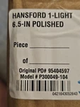 Progress Lighting Hansford 1-LIGHT Polished Nickel Bathroom Vanity Wall. Fixed Price $20.00.