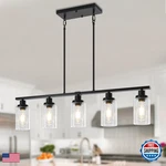 Yuemzs Modern Island Lights For Kitchen Black Dining Room Fixtures Over. Fixed Price $223.98.