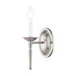 Livex Lighting 5121 60 Watt 4.25"W Wallchiere Sconce - Nickel. Fixed Price $97.96.