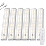 6 Pack Remote Control Led Closet Lights Under Cabinet Lighting Usb Rechargerable. Fixed Price $73.49.