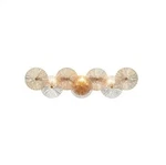 Eurofase 45701-016-SUE-ANNE-3 Light VANITY-GOLD/AMBER-29.5"L X 8"H 5.75"E. Fixed Price $420.99.