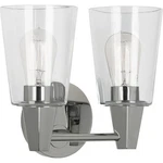 Robert Abbey Wheatley Clear Vanity Light 2 11"W - Chrome. Fixed Price $483.00.