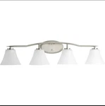 Progress Lighting P2007-09 Bravo 37"W 4 Vanity Nickel. Fixed Price $86.00.
