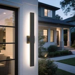 Lamqee 31.5" Aluminum Long Wall Lights 3000K 1223LM Led Waterproof Black. Fixed Price $94.00.