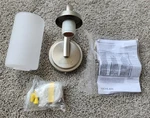 Kichler 55085 Kennewick Wall Sconce, 1-LIGHT 75 Watts, Brushed Nickel. Fixed Price $27.00.