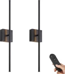 28.3 Inch Battery Operated Wall Sconces 3000K Warm White Led Lights Remote. Fixed Price $154.99.