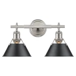 Golden Lighting 3306-BA2 Pw Orwell 18"W Vanity Black. Fixed Price $219.99.