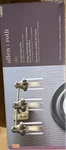 Allen + Roth Ivy 3-LIGHT Vanity Champagne Finish Clear Glass Shades. Fixed Price $59.00.