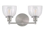 Home Decorators 16.25 In. Evelyn 2-LIGHT Brushed Nickel Bathroom Vanity. Fixed Price $42.99.