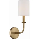 Crystorama BAI-A2101-AG Bailey Sconce Wall Light In Aged Brass. Fixed Price $78.40.