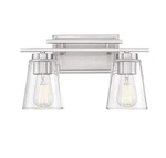 Savoy House Calhoun 2-LIGHT Bathroom Vanity With Clear Glass (15" X 9". Fixed Price $146.00.