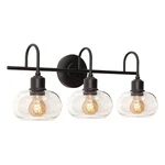 Afx Lighting Laney 24'' Vanity, Black/clear - LNYV2410MBBK. Fixed Price $128.00.