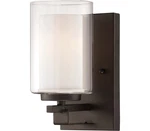 Minka Lavery Parsons Studio, 1-LIGHT Bath Wall, 100 Total Watts, Smoked Iron. Fixed Price $93.81.