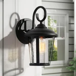 Classy Leaves Black Outdoor Wall Light Farmhouse Exterior Fixture. Fixed Price $62.45.