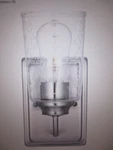 Hampton Bay Evangeline 4.5 In. 1-LIGHT Brushed Nickel Wall Farmhouse Sconce 2PK. Fixed Price $33.96.