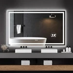 60 X 36 Inch Smart Led Bathroom Mirror,dimmable Front + Backlit Illumination. Fixed Price $264.47.