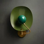 1950'S Mid-century Modern Brass Wall Sconce Adjustable Single Lamp. Fixed Price $175.00.