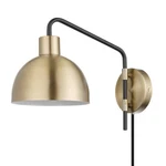 Globe Electric 51719 Dimitri 8" Tall Hardwired Or Plug-in Wall Brass. Fixed Price $51.80.