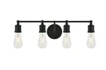 Bathroom Or Dining Vanity Farmhouse Wall Sconce Light Fixture Black 22". Fixed Price $145.43.