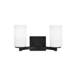 Generation Lighting Hettinger 13.5 In. 2 Midnight Black Vanity Light+led. Fixed Price $24.99.