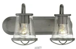 Home Decorators Collection-georgina 2-LIGHT Weathered Iron Vanity. Fixed Price $49.99.