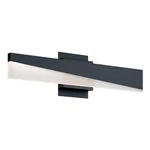 Afx Lighting Slant 1 24" Led Vanity, Black/frosted - SLNV2403LAJUDBK. Fixed Price $142.40.