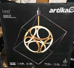 Artika Luxury Light Led Pendant Matte Black Finish With Gold Accent. Fixed Price $64.99.