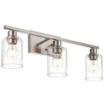 Vinluz Metal Brushed Nickel 3 Lights Wall Light,indoor Vanity Fixture W.... Fixed Price $138.90.