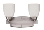 Craftmade 14715 Nickel Bridwell 15.5" 2-LIGHT Bathroom. Fixed Price $104.00.