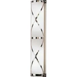 Robert Abbey Chase 4 Light Wall Sconce, Polished Nickel - S1987. Fixed Price $818.00.