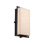 Justice Design Led Porcelina Avalon Sm In/out Sconce, BLACK-PNA-7562W-WAVE-MBLK. Fixed Price $294.40.