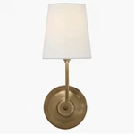 Visual Comfort Tob 2007HAB-L, Vendome Sconce, Brass W/ Linen Shade. Fixed Price $259.00.
