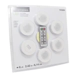 Project Source 6-PACK Puck Lights 2.42" Led Battery Dimmable Remote Controls New. Fixed Price $39.87.
