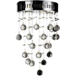 Elegant Lighting Galaxy 17" 3-LIGHTS Royal Crystal Wall Sconce Chrome/clear. Fixed Price $65.26.