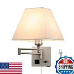 Pullcu Plug Lightswing Arm Sconces Usb Port And Outletwall Lamp. Fixed Price $98.81.