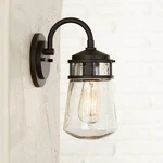 Kichler Lyndon 11 1/4" High Seedy Glass Outdoor Wall Light. Fixed Price $159.99.