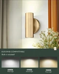 Brass Gold 2-LIGHT Wall Sconce Modern Up Down Indoor Lamp Bedroom Bathroom. Fixed Price $65.57.