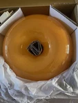 Ikea Varmblixt Orange Glass Round Lamp Led Table/wall-brand New & Ships Fast. Fixed Price $95.00.