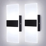 2X Modern Square Led Wall Up Down Lamp Indoor Home Sconce Lighting Fixture. Fixed Price $22.99.