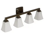 Moen Voss YB5164ORB 4-LIGHT Dualmount Bath Vanity Fixture Oil Rub Bronze. Fixed Price $345.00.