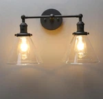 Pathson Double Vintage Industrial 2-LIGHTS Antique Wall Sconces. Fixed Price $125.00.
