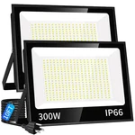 Isuerfy 300W Led Flood Light Outdoor With Plug, 36000LM Ultra Brighter Securi.... Fixed Price $158.29.