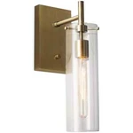 Adesso Dalton Wall Lamp Brass Finish Cylinder Glass With Edison Bulb Box. Fixed Price $29.00.