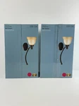 New Hampton Bay Iron Oxide Finish Double French Scavo Shade Wall Sconce Set Of 2. Fixed Price $69.98.